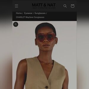 Matt & Nat Charlet Wayfarer Brown Sunglasses
